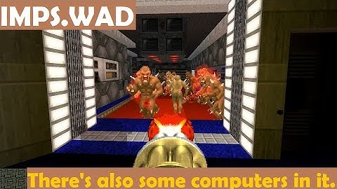 Doom 2: Computer Rooms - map by player_skat01 //// first attempt UV commentary too many imps