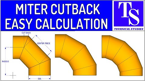 MITER CUT BACK CALCULATION EASY METHOD