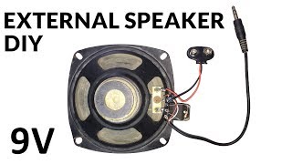 How to Make Portable External Speaker For Mobile, Laptop, Tablet Etc