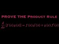 Prove the Product Rule for Derivatives