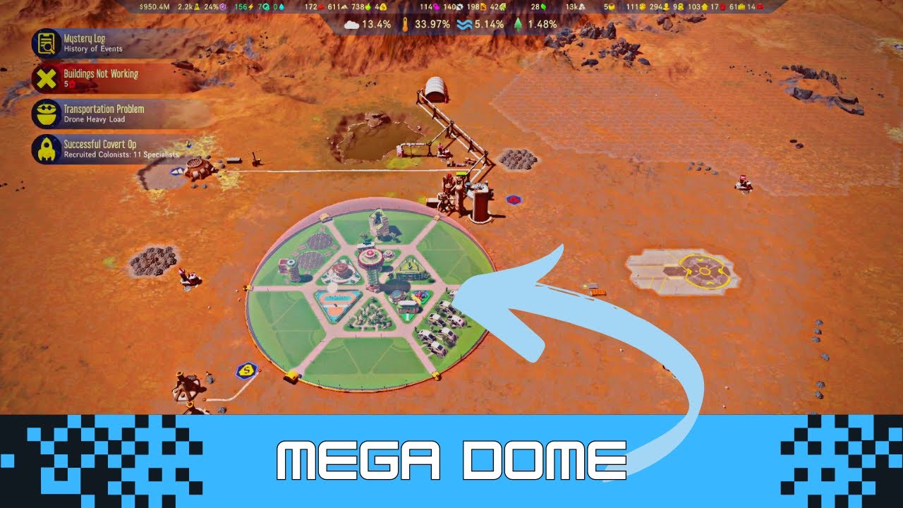 First Lake on Mars! Surviving Mars Ep 05 YouTube