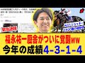 福永祐一厩舎覚醒、今年の成績4-3-1-4-0(全て4着以内)、に対する【競馬反応集】
