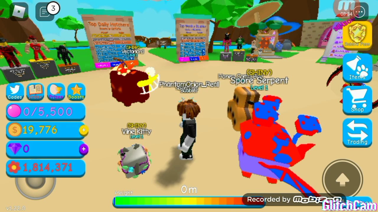 Bubblegum simulator New Doggy to a secret pet challengeDay1 YouTube