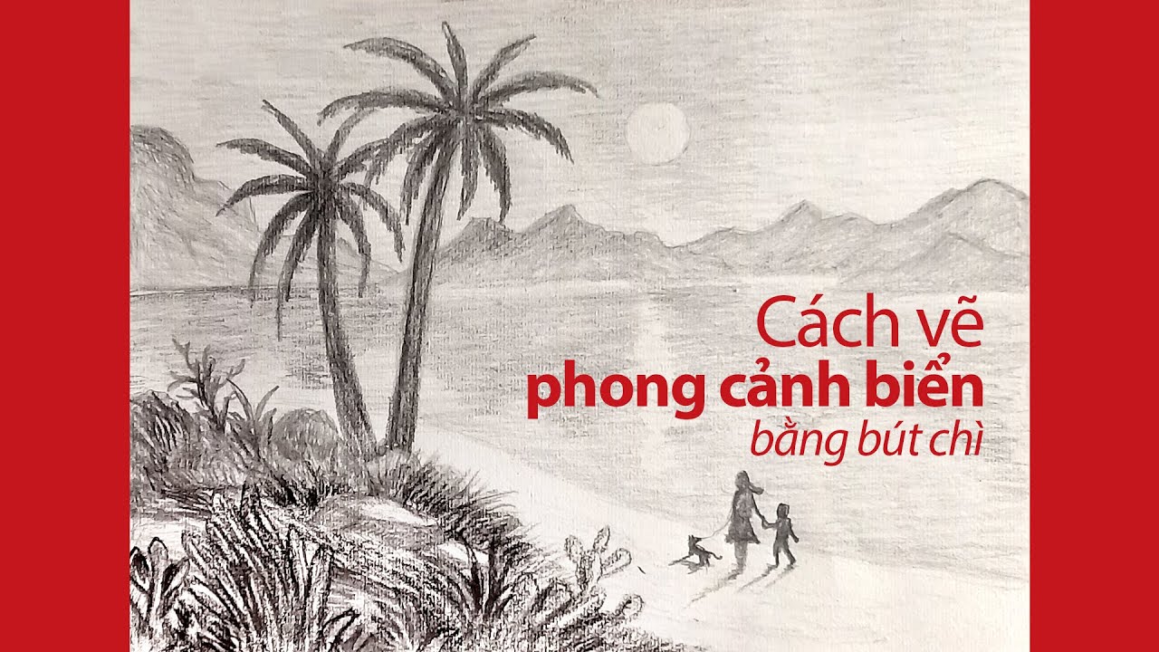 Vẽ phong cảnh biển | Cách vẽ tranh phong cản biển - YouTube