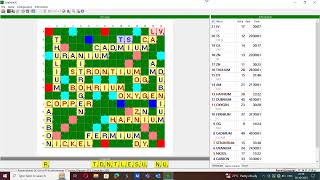 Scrabble with chemical elements and their symbols in Scrabble3D application screenshot 2
