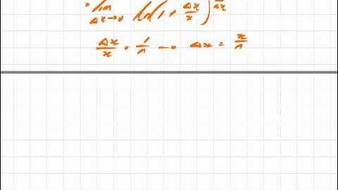 Transcendental Functions 8 Proof of the First Derivative of the Nat Log of 1 over x.mov
