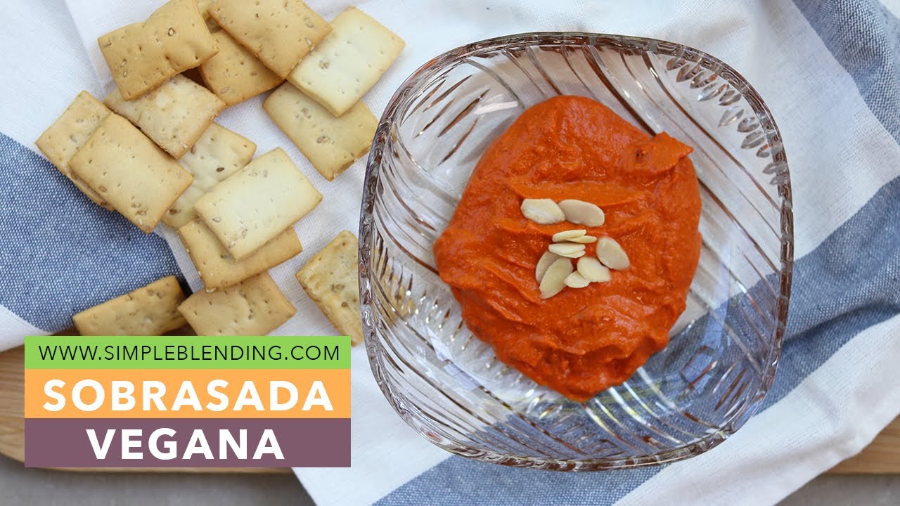SOBRASADA VEGANA | Cómo hacer dip de sobrasada vegana | Aperitivo casero vegano