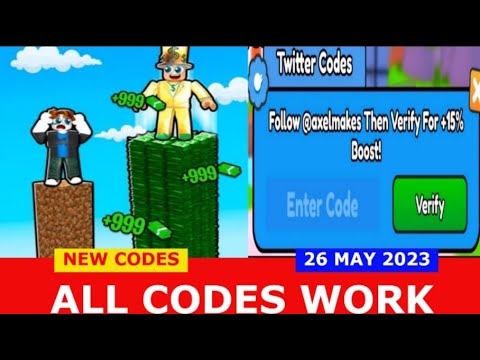 1 Money Every Click Codes - Roblox - December 2023 