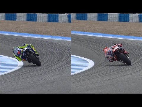 Rossi & Marquez riding style analysis