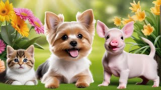 Cute Baby Animals - Calming music for nerves, Healing music for the heart and blood vessels by Melody Animals 2,697 views 13 days ago 24 hours