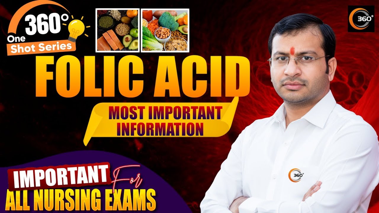 Folic Acid Most Important Information | 360° One Shot Series 🔥| Siddharth Sandu Sir