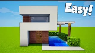 Minecraft: How To Build A Small & Easy Modern House Tutorial (#1)