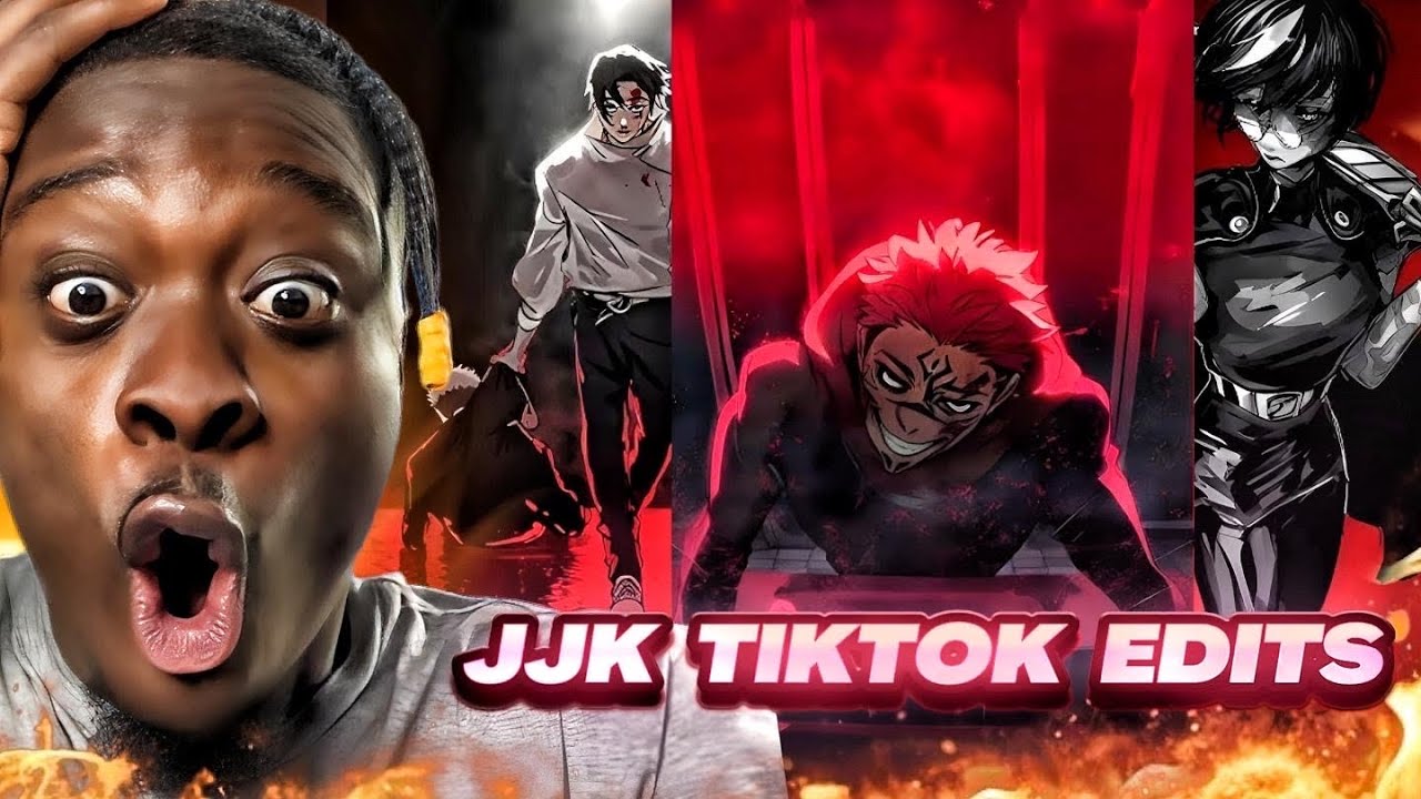 Реакция на видеомонтажи из аниме и манги Jujutsu Kaisen в TikTok