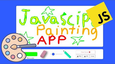 Javascript Painting App Demo w/ HTML5 Canvas API