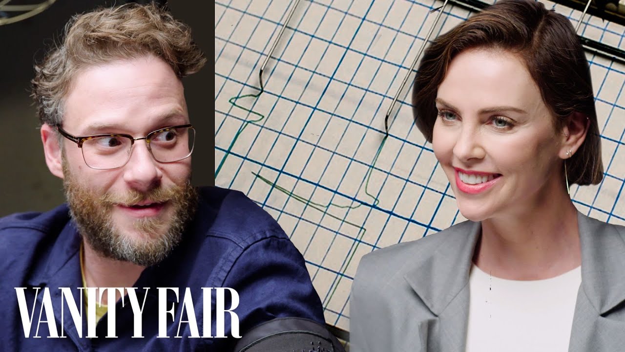 Seth Rogen and Charlize Theron Take a Lie Detector Test 