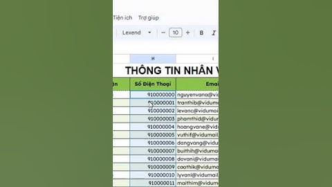 Google Sheet Thêm Số 0 vào đầu dãy số điện thoại