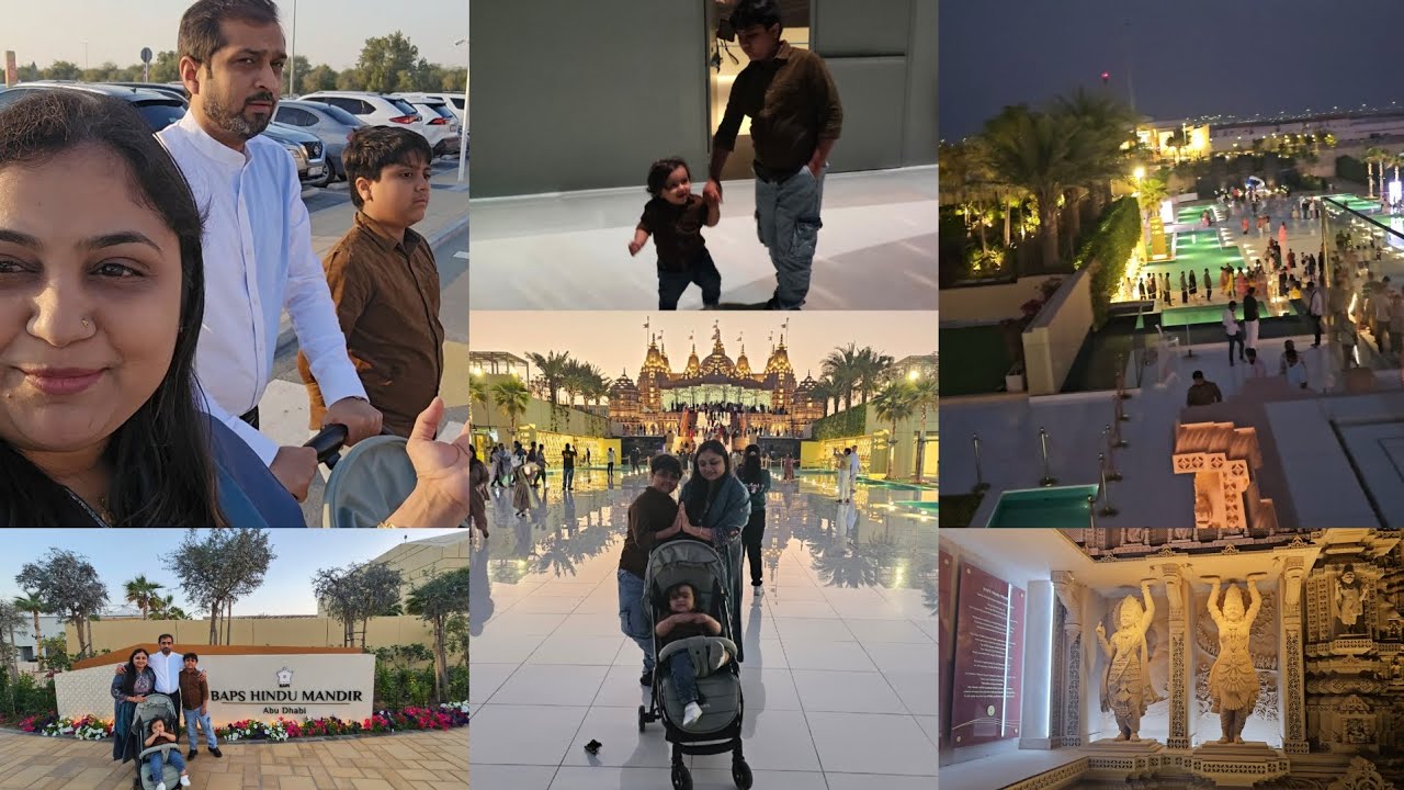 First time ham JAYVEER ko leke Baps Hindu mandir Abu Dhabi gaye 