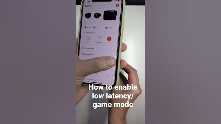 How to enable Low latency and game mode  for 1more Piston Pro buds