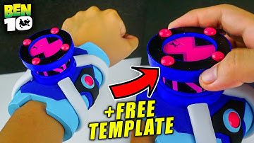 How To Make Gwen Tennyson OMNITRIX | DIY BEN 10 Watch +Free Template | Functional Alien Interface