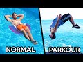 Parkour vs normal people in real life summer edition