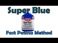 How to use Super Blue to put a quick Patina on your Carbon Steel knives.