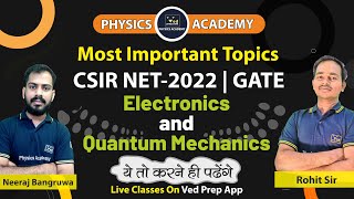 Electronics | Quantum Mechanics | Most Important Topics | CSIR NET | IIT JAM | GATE| Physics Academy