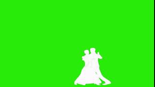 футаж танец пара  белая Зелень
