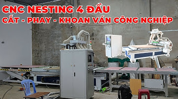 Máy CNC Nesting 4 Đầu Cắt Ván Công Nghiệp - Máy CNC 4 Đầu Trung Tâm -  SM 1325 A4