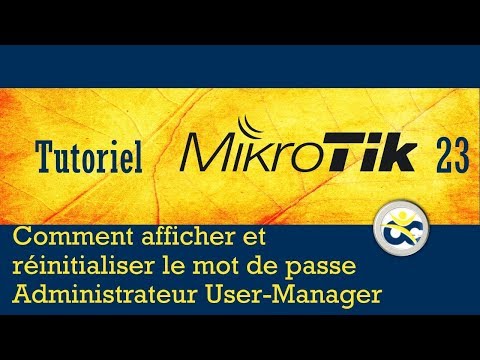 Mikrotik Tutorial 23 Set, display, and change the Admin User-Manager password (2019)