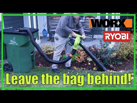 3D Printed Adapter for the Worx Leaf Pro Collection System, Ryobi Leaf  Vacuum and Mulcher