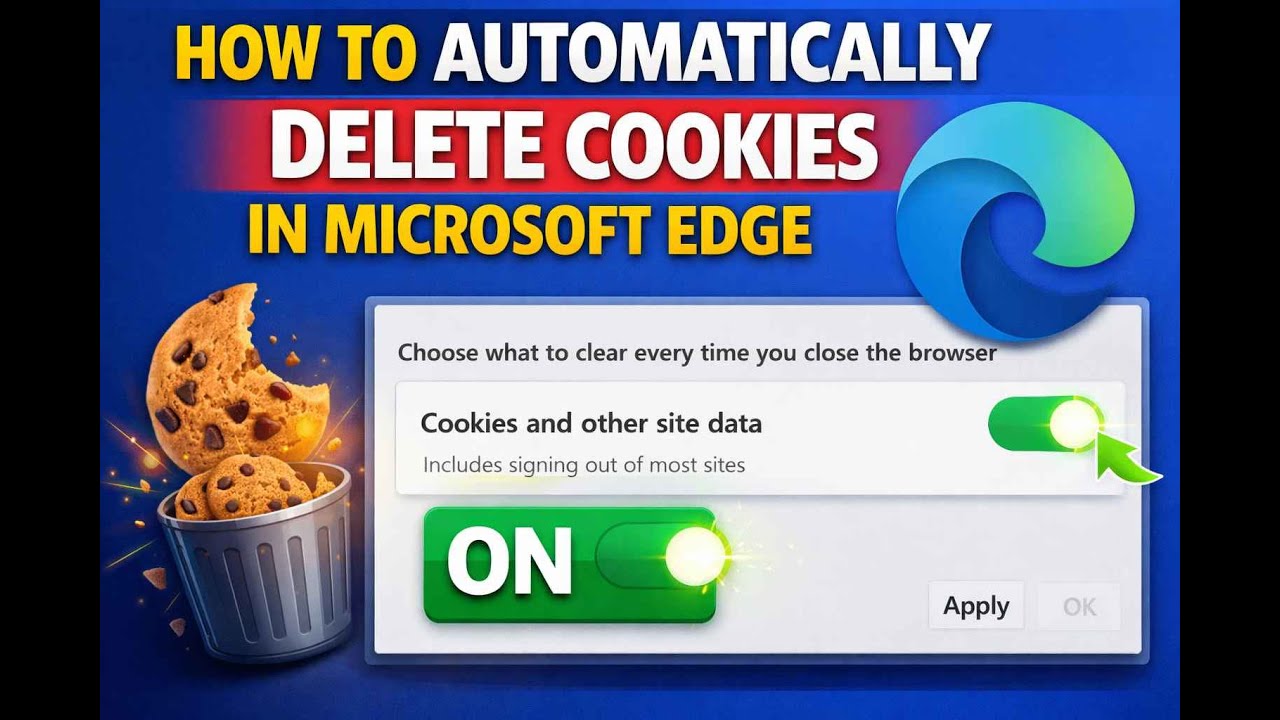 How to Automatically Delete Cookies in Microsoft Edge | GearUpWindows Tutorial