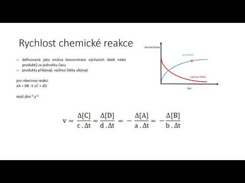 Video: Ako Určiť Rýchlosť Chemickej Reakcie