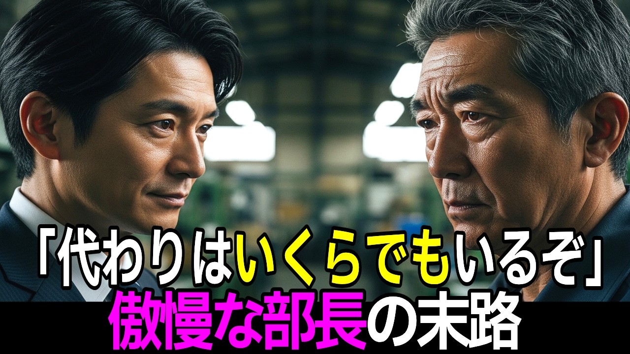 「お前の工場などいつでも潰せる」小さな町工場を切り捨てた大手企業の部長。数日後、自社のほうが崩壊危機に…