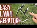 Manual Core Aerator Lawn Tool: DIY Satisfying Lawn Aerator Assembly & Test