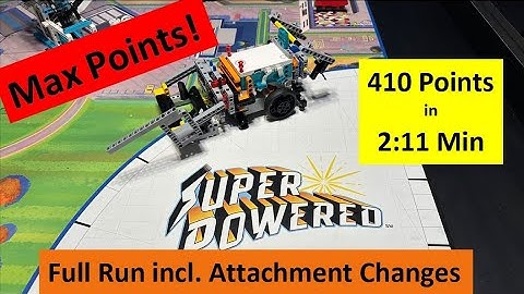 MAX POINTS (410 Points) in 2:11 min. 2022-2023 FLL SUPERPOWERED Full Match Solution