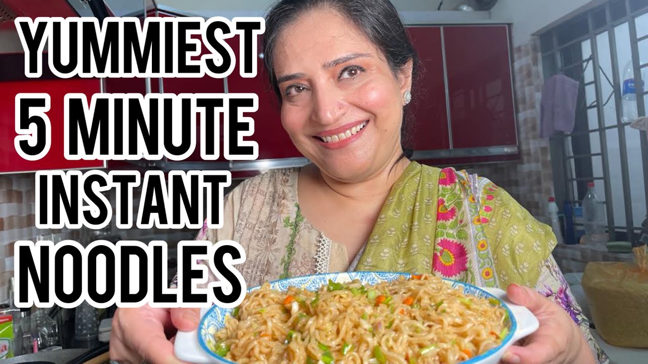 THE EASIEST AND QUICKEST 5 MINUTE INSTANT NOODLE RECIPE INSTANT