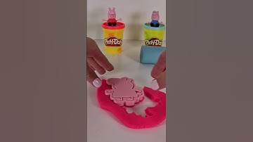 Play Playdoh with the Peppa Pig Family #peppapig #toddlers #playdoh #viralshorts