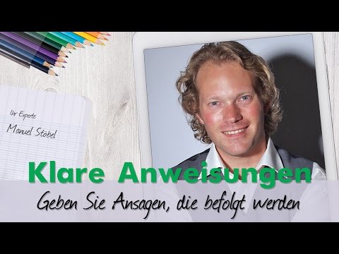 Video: So Geben Sie Anweisungen