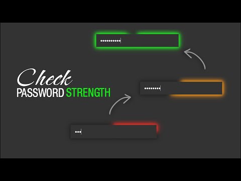 Password Strength Checker using JavaScript
