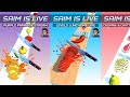 Saim is Live 🥒🍆🍕🍰🔪 perfect slice #short#live#feed#gameplay