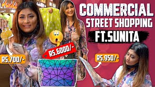 Commercial Street Shopping ft.Sunita 🛍️| Bangalore Vlog 💜😊 | Sunita Xpress