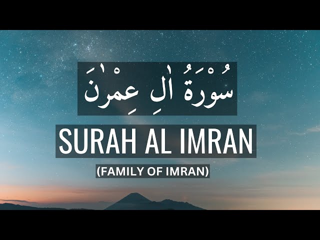 Surah Ali Imran with English translation (The family of Imran) - Mishary Rashid class=