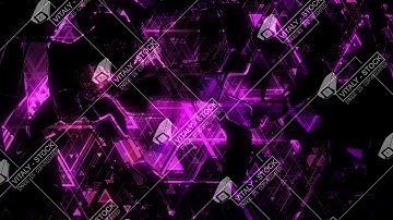 Luminous animated pulsating background based on color geometric shapes of different sizes. Looped