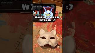 Make a Jax mask with me!! 💛💜 #tadc #theamazingdigitalcircus #jax #mask #otherpaw [not a #therian]