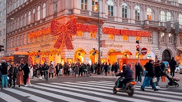 Walk in Vienna City Center, December 2024 | 4K HDR