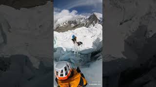 Khumbu Icefall ladder Crossing In Dangerous Khumbu everest Expedition 2023  sunilrohilla1178