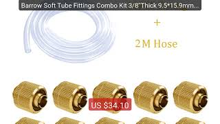 Barrow Soft Tube Fittings Combo Kit 3/8Thick 9.5*15.9Mm/9.5*... - Hot Deal 2026 Limited Offer