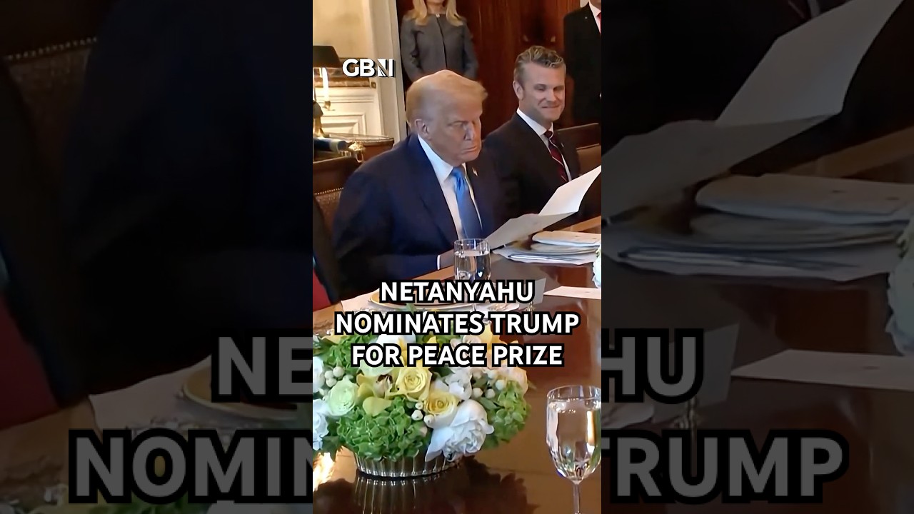 Benjamin Netanyahu nominates Donald Trump for Nobel Peace Prize