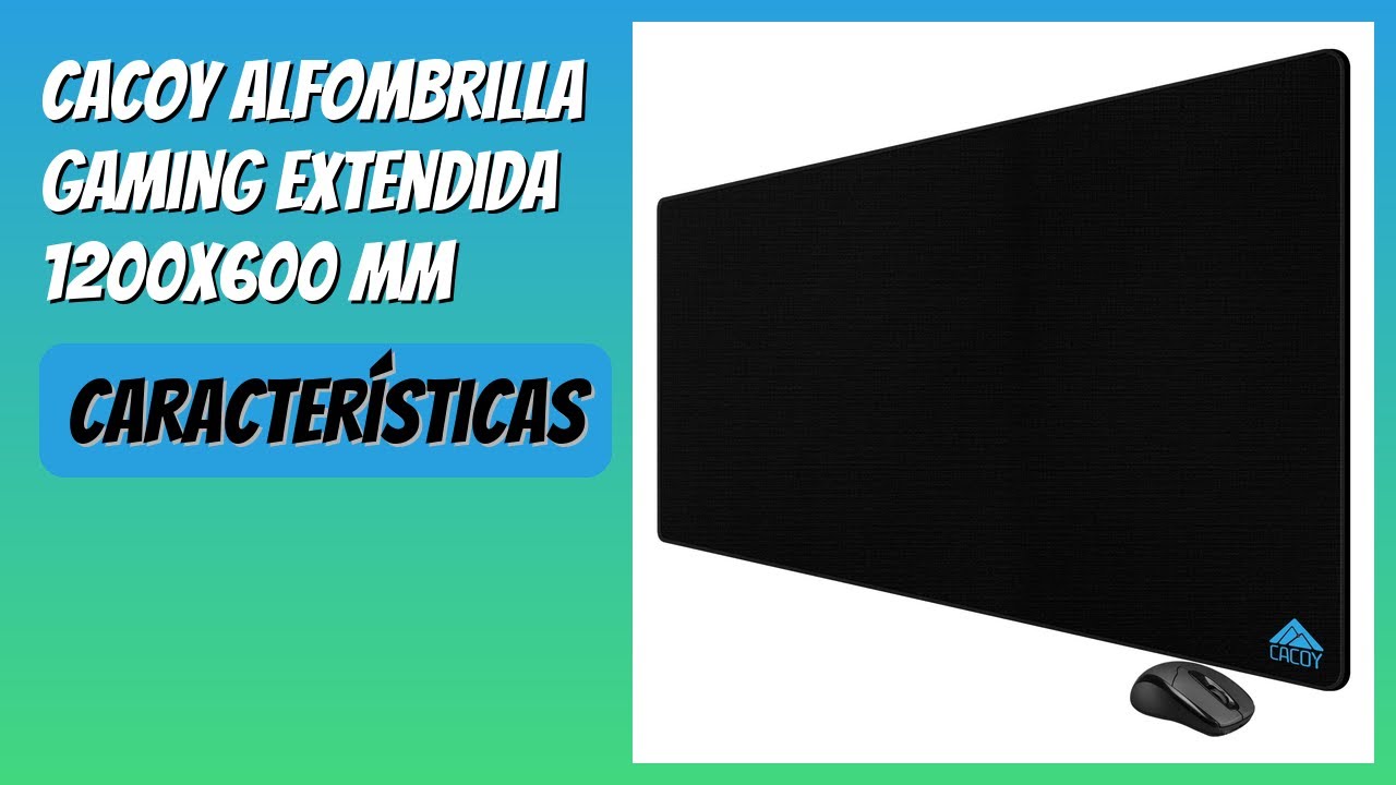 RESEÑA (2026) : Cacoy Alfombrilla Gaming Extendida 1200x600 mm ...