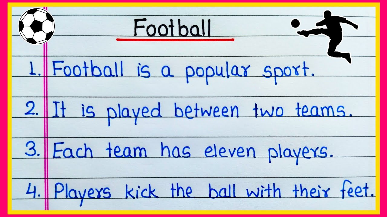 10 lines on Football in English | Essay on Football game | 10 lines ...